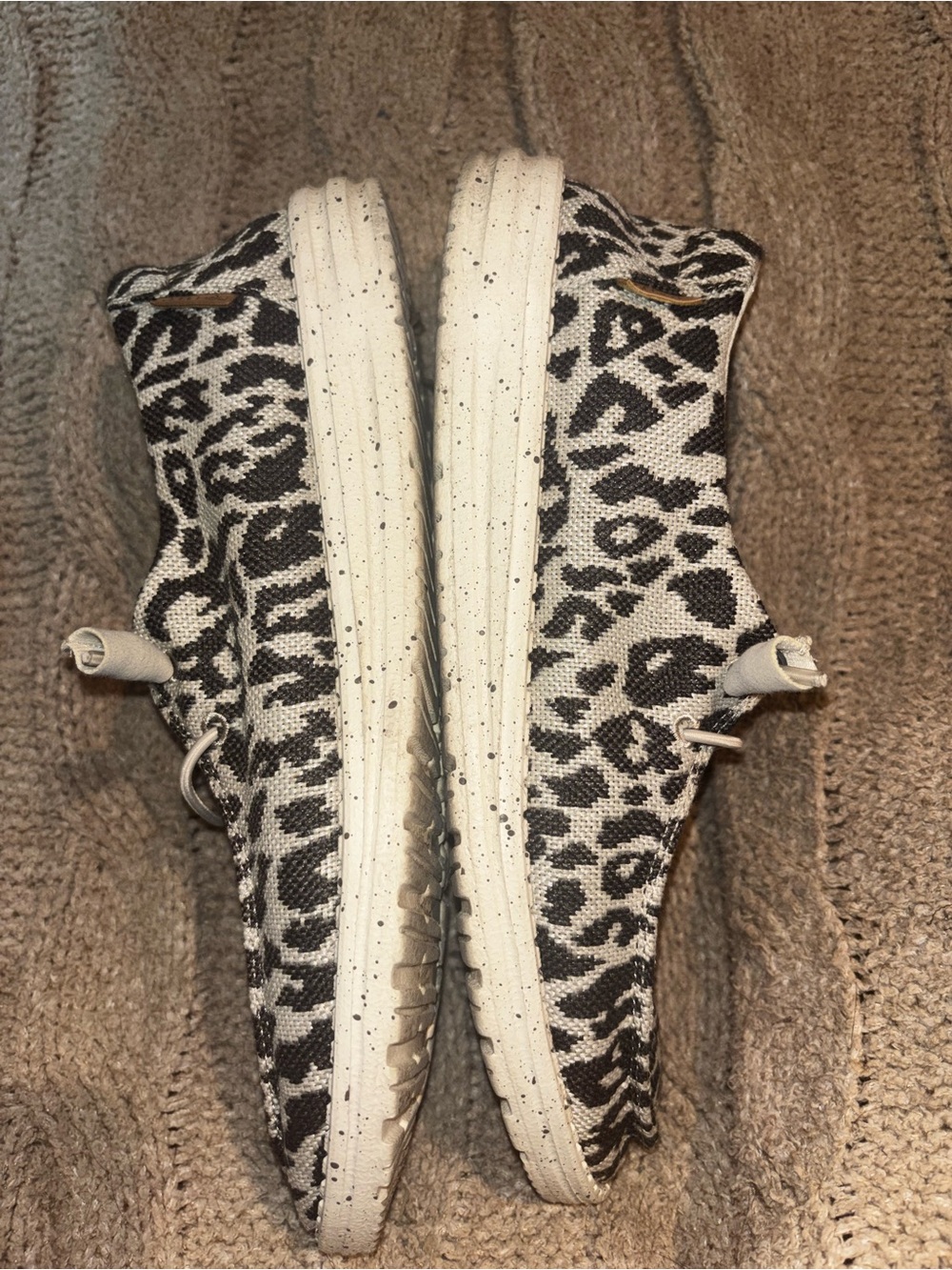 Hey Dude Wendy Woven Cheetah Grey Print Casual Shoes Women’s Sz 10 - Picture 4 of 6